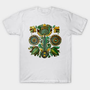 Traditional Ukraine folk flowers decor T-Shirt